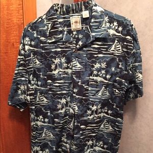 ROUNDTREE & YORKE button-up ss